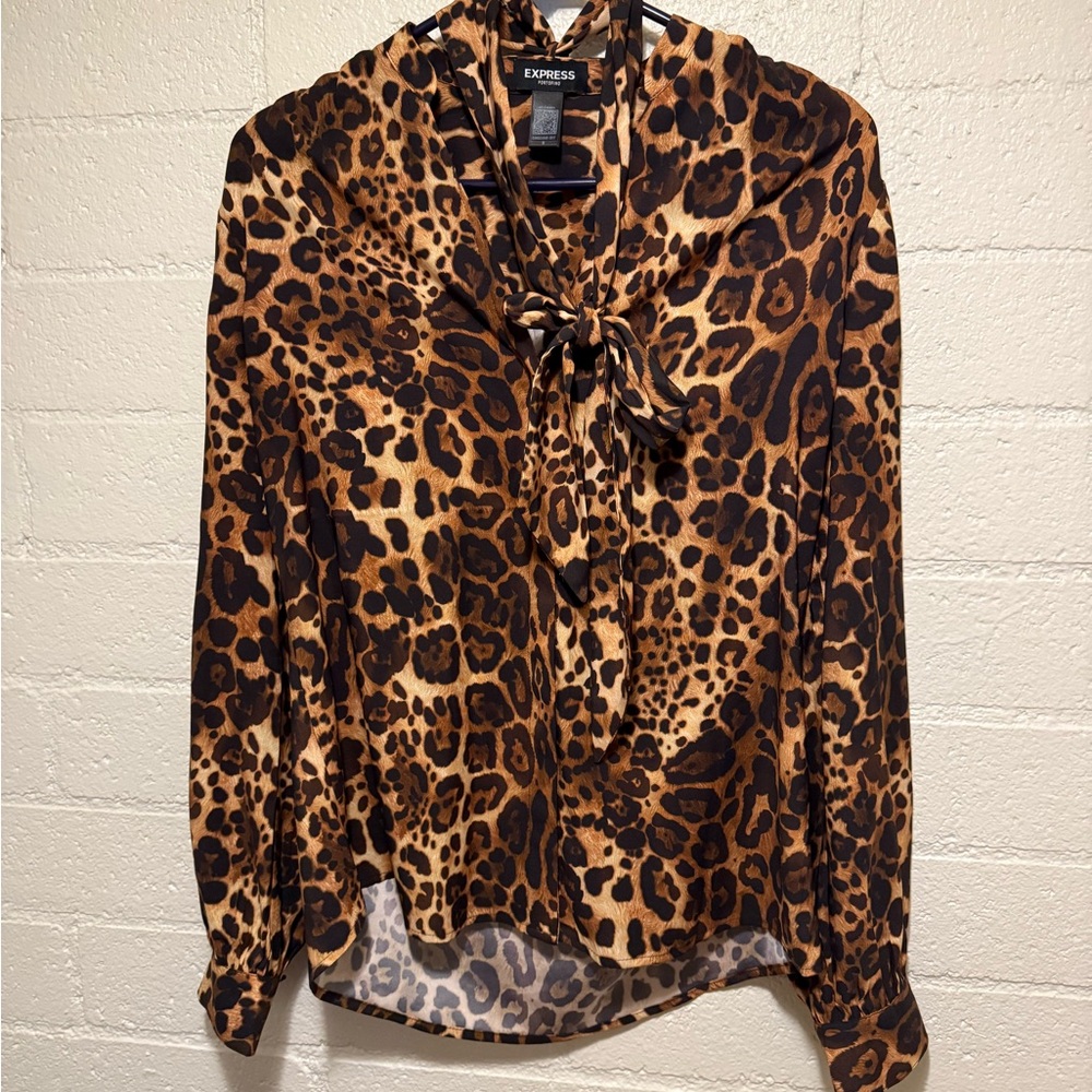 Express Portofino Shirt- leopard